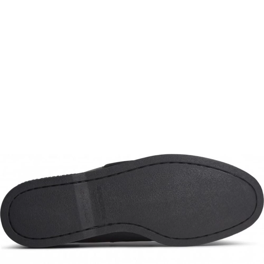 Sperry Men's Authentic Original Leather Boat Shoe In Black 7 Sperry Men's Authentic Original Leather Boat Shoe In Black - Image 5