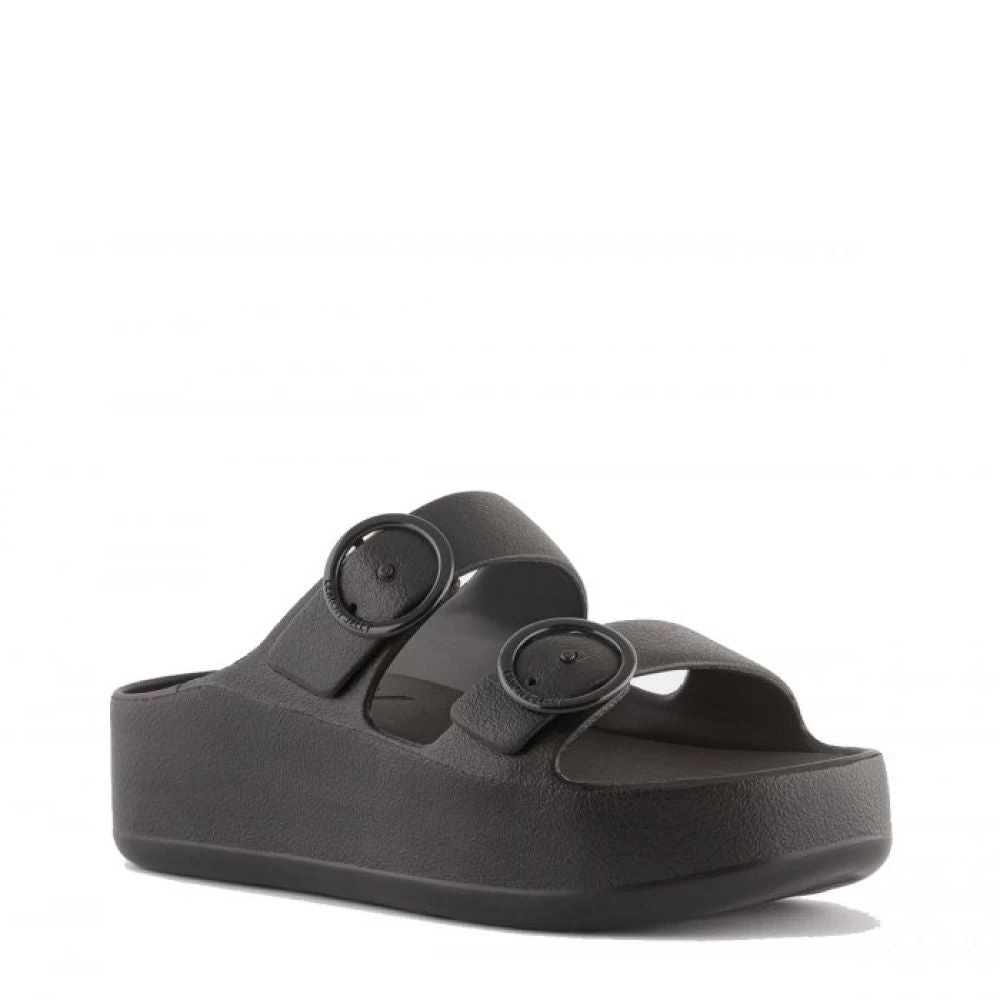 Lemon Jelly Women's Gaia Platform Slides In Black 4 Lemon Jelly Women's Gaia Platform Slides In Black - Image 2