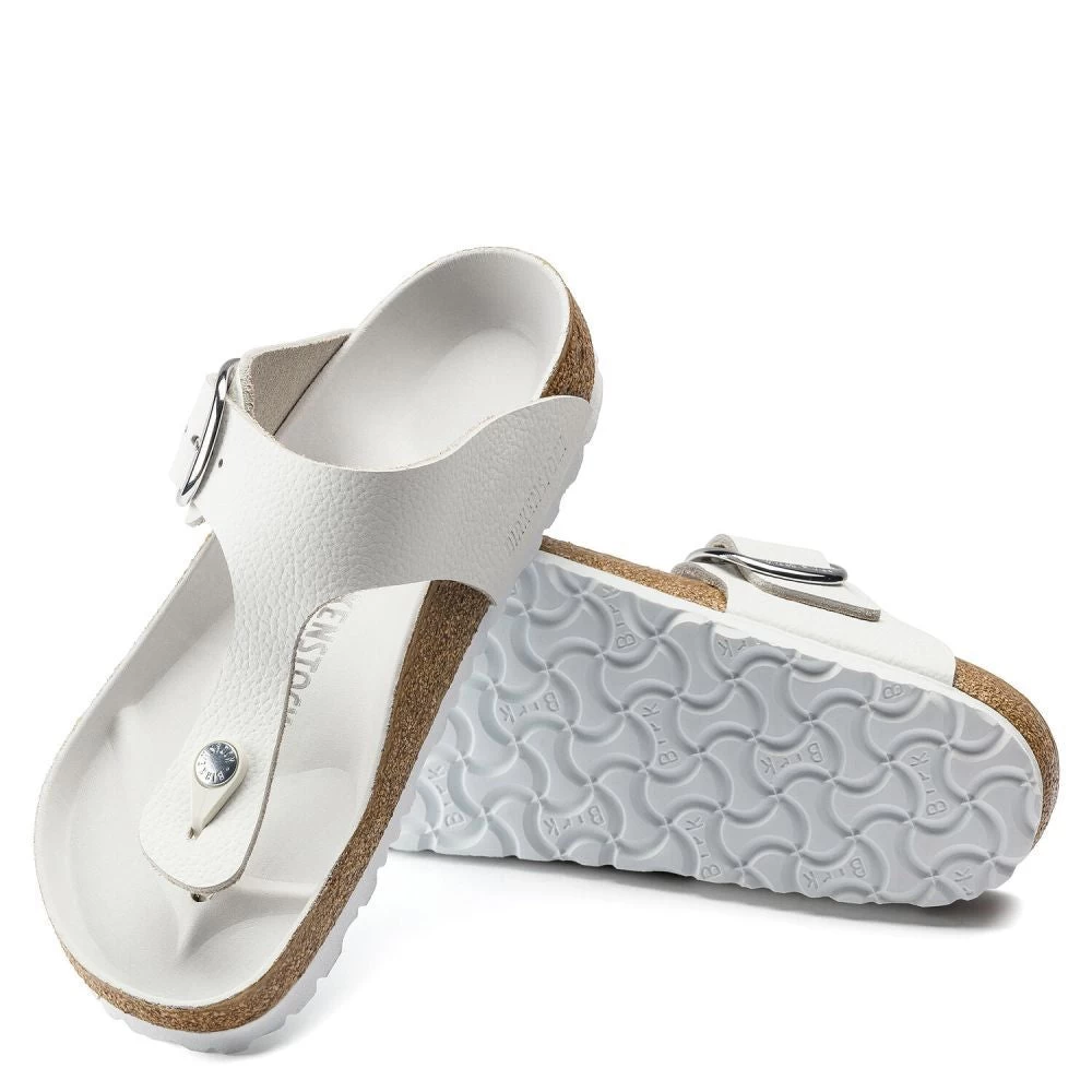 Birkenstock Women's Big Buckle Gizeh Leather In White 5 Birkenstock Women's Big Buckle Gizeh Leather In White - Image 3