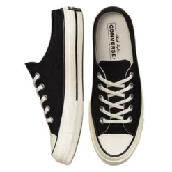Converse Chuck 70 Mule Recycled Canvas In Black/Black/Egret -Chic Shoe Specialty Store 172591c 3 1100x