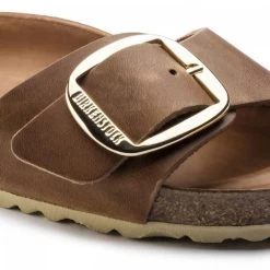 Birkenstock Women's Madrid Big Buckle Oiled Leather In Cognac (Narrow Width) -Chic Shoe Specialty Store 1 0 1006525 detail 1 1100x