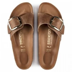 Birkenstock Women's Madrid Big Buckle Oiled Leather In Cognac (Narrow Width) -Chic Shoe Specialty Store 1 0 1006525 top 1100x