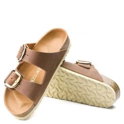 Birkenstock Women's Arizona Big Buckle Oiled Leather In Cognac (Narrow Width) -Chic Shoe Specialty Store 1 0 1011073 4 1100x