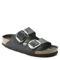 Birkenstock Women's Arizona Big Buckle Oiled Leather In Black (Narrow Width) -Chic Shoe Specialty Store 1 0 1011075 2 1100x