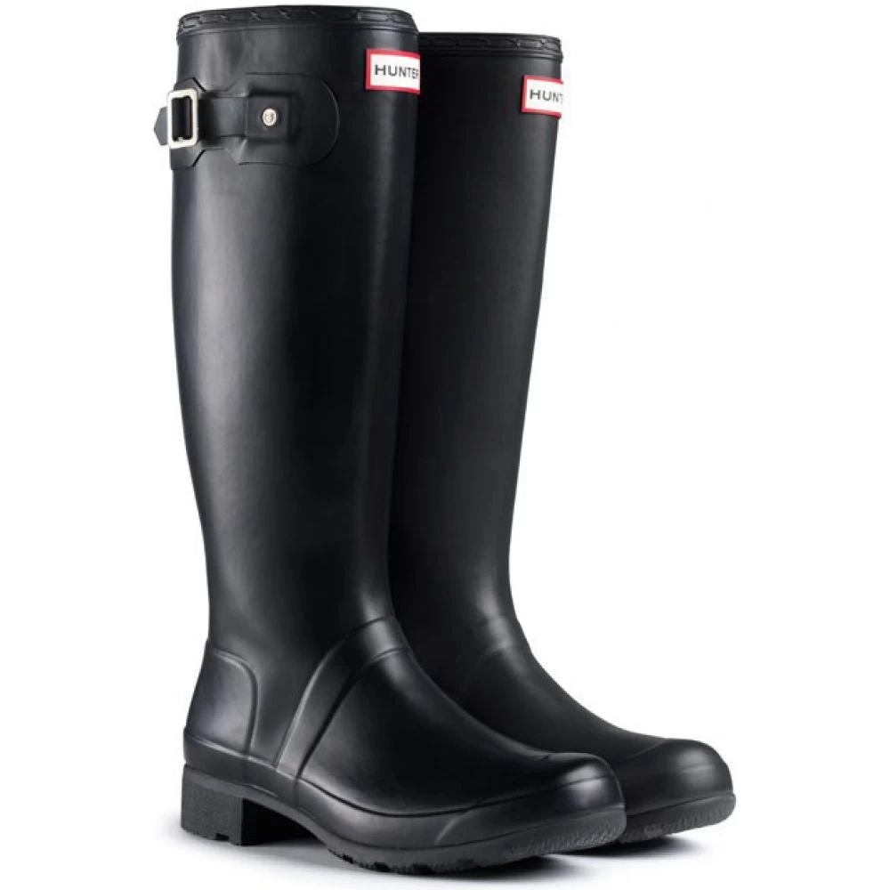 Hunter Women's Original Packable Tour Rain Boots In Black 4 Hunter Women's Original Packable Tour Rain Boots In Black - Image 2