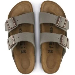 Birkenstock Arizona Birkibuc In Stone (Narrow Width) -Chic Shoe Specialty Store 1 5 151213 top 1100x