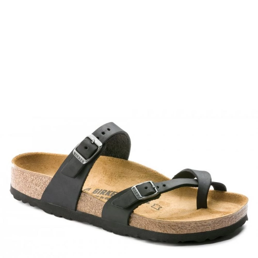 Birkenstock Women's Mayari Oiled Leather In Black 4 Birkenstock Women's Mayari Oiled Leather In Black - Image 2