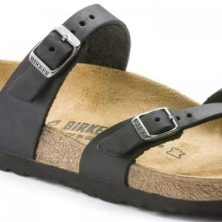 Birkenstock Women's Mayari Oiled Leather In Black 12 Birkenstock Women's Mayari Oiled Leather In Black -Chic Shoe Specialty Store 1 7 171481 detail 1 1100x