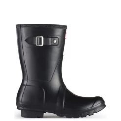 Hunter Women's Original Short Rain Boots In Black -Chic Shoe Specialty Store 1 9 19 hunter original short wellington boots black 2 1 1100x