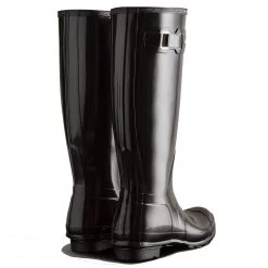 Hunter Women's Original Tall Gloss Rain Boots In Black 8 Hunter Women's Original Tall Gloss Rain Boots In Black -Chic Shoe Specialty Store 20220114165639 prod aw21 org wft1000rgl blk 3 1 1100x