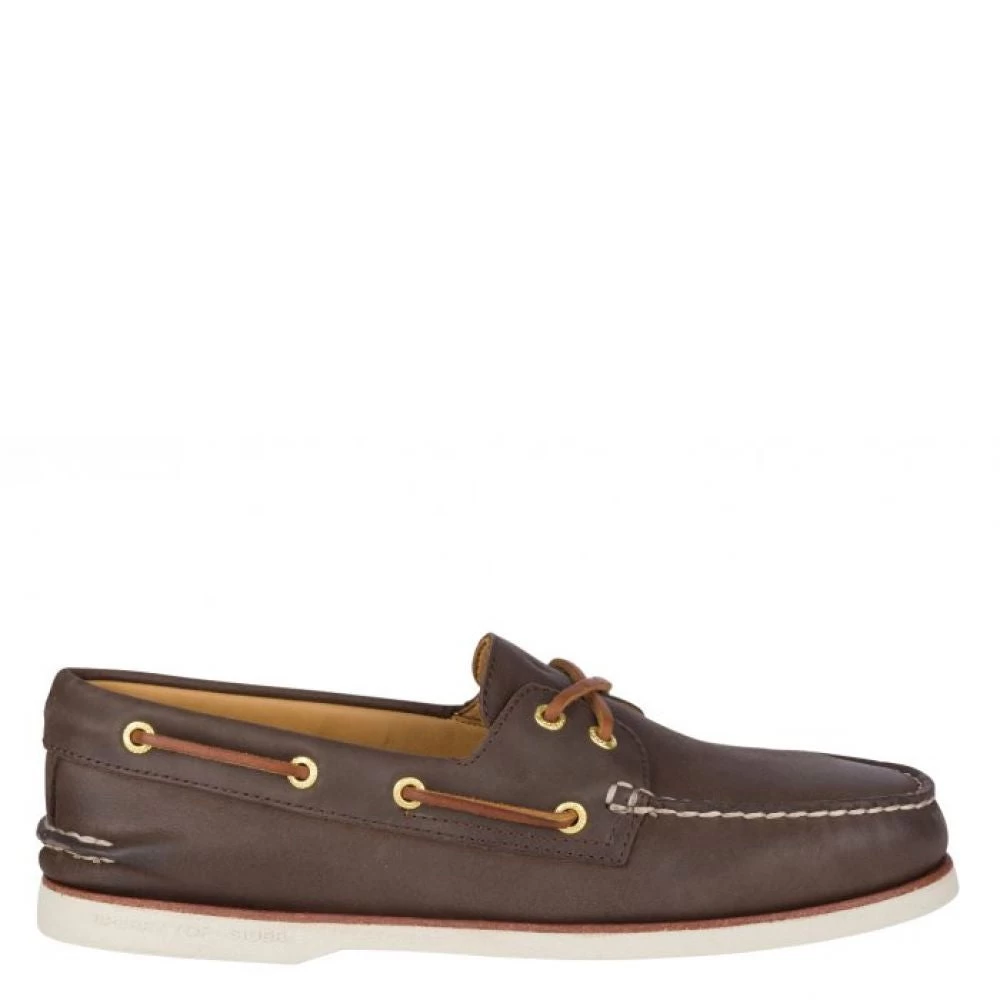 Sperry Men's Gold Cup Authentic Original 2-Eye Boat Shoe In Brown 3 Sperry Men's Gold Cup Authentic Original 2-Eye Boat Shoe In Brown