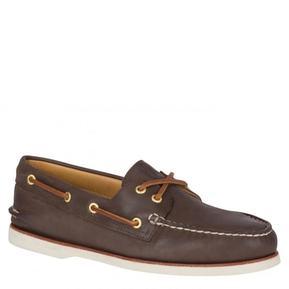 Sperry Men's Gold Cup Authentic Original 2-Eye Boat Shoe In Brown 4 Sperry Men's Gold Cup Authentic Original 2-Eye Boat Shoe In Brown - Image 2