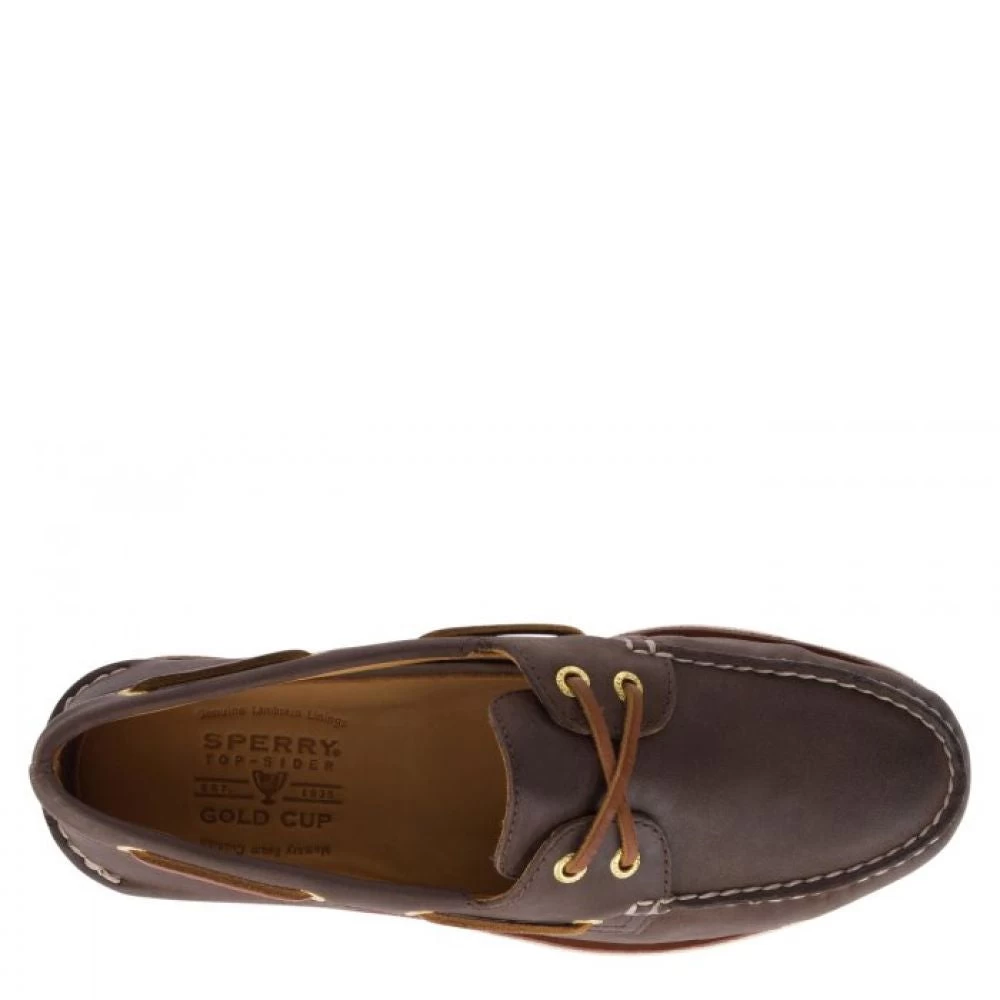 Sperry Men's Gold Cup Authentic Original 2-Eye Boat Shoe In Brown 5 Sperry Men's Gold Cup Authentic Original 2-Eye Boat Shoe In Brown - Image 3