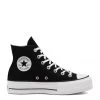 Converse Women's Chuck Taylor All Star Canvas Platform Hi In Black/White/White -Chic Shoe Specialty Store 560845c a 107x1 2 1100x