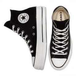 Converse Women's Chuck Taylor All Star Canvas Platform Hi In Black/White/White -Chic Shoe Specialty Store 560845c e 08x1 2 1100x