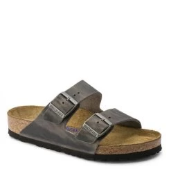 Birkenstock Arizona Softbed Oiled Leather In Iron -Chic Shoe Specialty Store 5 5 552801 1100x