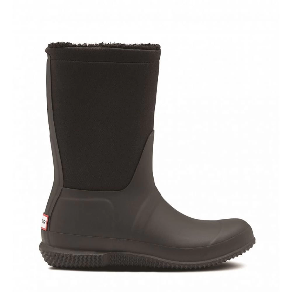 Hunter Women's Original Insulated Roll Top Sherpa Boot In Black 3 Hunter Women's Original Insulated Roll Top Sherpa Boot In Black