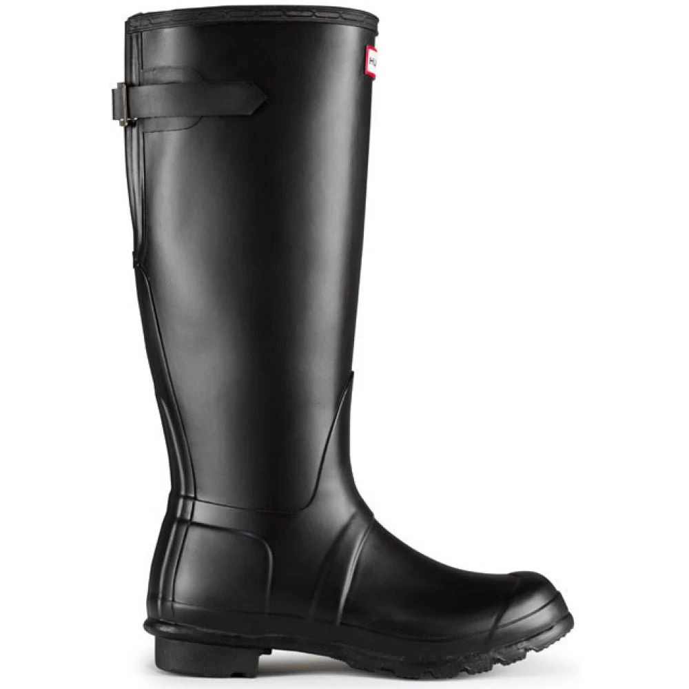 Hunter Women's Original Back Adjustable Rain Boots In Black 3 Hunter Women's Original Back Adjustable Rain Boots In Black