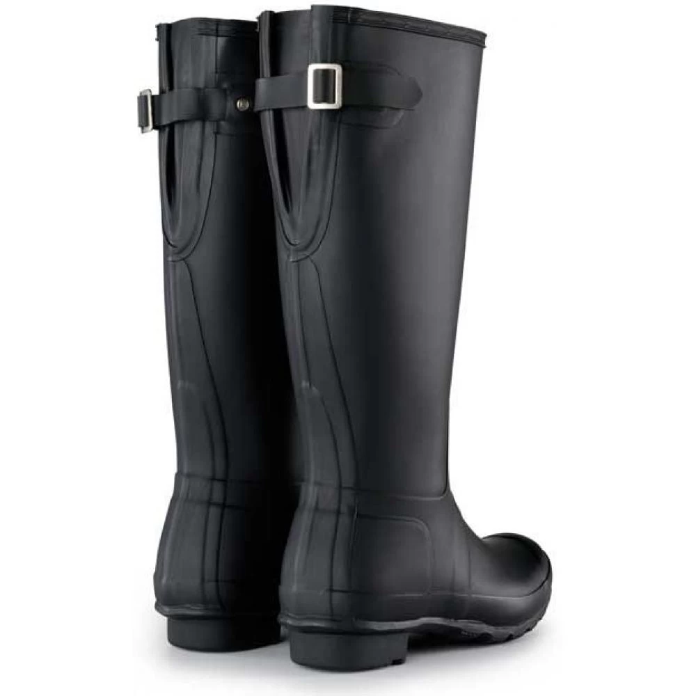 Hunter Women's Original Back Adjustable Rain Boots In Black 5 Hunter Women's Original Back Adjustable Rain Boots In Black - Image 3