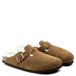 Birkenstock Boston Shearling In Mink -Chic Shoe Specialty Store BI 1001140 508W 2 1100x
