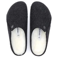 Birkenstock Women's Zermatt Shearling Wool Felt In Anthracite (Narrow Width) -Chic Shoe Specialty Store BI 1015084 2095 3 1100x