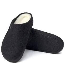 Birkenstock Women's Zermatt Shearling Wool Felt In Anthracite (Narrow Width) -Chic Shoe Specialty Store BI 1015084 2095 4 1100x