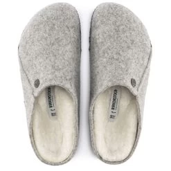 Birkenstock Men's Zermatt Shearling Wool Felt In Light Grey -Chic Shoe Specialty Store BI 1015092 2100 3 1100x