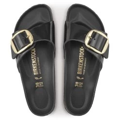 Birkenstock Women's Madrid Big Buckle Oiled Leather In High Shine Black (Narrow Width) 8 Birkenstock Women's Madrid Big Buckle Oiled Leather In High Shine Black (Narrow Width) -Chic Shoe Specialty Store BI 1022650 518 3 1100x