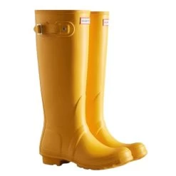 Hunter Women's Original Tall Rain Boots In Yellow 6 Hunter Women's Original Tall Rain Boots In Yellow -Chic Shoe Specialty Store HT WFT1000RMA RYL K 2 1100x