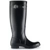 Hunter Women's Original Tall Rain Boots In Black -Chic Shoe Specialty Store b b hunter original tall gloss wellington boots black 2 1100x