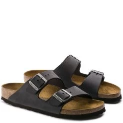 Birkenstock Arizona Oiled Leather In Black -Chic Shoe Specialty Store b i birkenstock arizona oiled leather black 552113 3 1100x