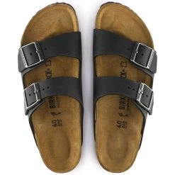 Birkenstock Arizona Oiled Leather In Black -Chic Shoe Specialty Store b i birkenstock arizona oiled leather black 552113 4 1100x