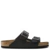 Birkenstock Arizona Softbed Oiled Leather In Black -Chic Shoe Specialty Store b i birkenstock arizona softbed oiled leather black 752481 1 1100x