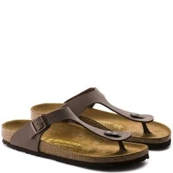 Birkenstock Gizeh Birko-Flor Nubuck In Mocha -Chic Shoe Specialty Store b i birkenstock gizeh birko flor nubuck 3 1100x