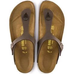 Birkenstock Gizeh Birko-Flor Nubuck In Mocha -Chic Shoe Specialty Store b i birkenstock gizeh birko flor nubuck 4 1100x