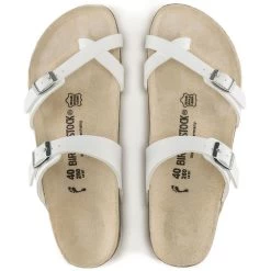 Birkenstock Mayari Birko-Flor In White -Chic Shoe Specialty Store b i birkenstock mayari birko flor white 710531 4 1100x
