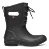 Bogs Women's Amanda II Lace Rain Boot In Black -Chic Shoe Specialty Store bg 72704 001 1030 1 1100x