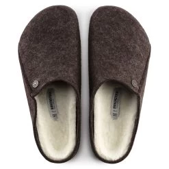 Birkenstock Men's Zermatt Shearling Wool Felt In Mocha -Chic Shoe Specialty Store bi 1016570 2099 3 1100x
