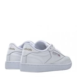 Reebok Women's Club C 85 In White/Sheer Grey -Chic Shoe Specialty Store bs7685 ftw photo back lateral top white 1100x