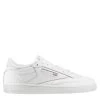 Reebok Women's Club C 85 In White/Sheer Grey -Chic Shoe Specialty Store bs7685 ftw photo side lateral white 1100x