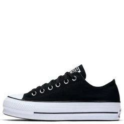Converse Women's Chuck Taylor All Star Lift Low Top In Black -Chic Shoe Specialty Store c o convers chuck taylor all star lift low top black 560250c 1 1100x