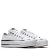 Converse Women's Chuck Taylor All Star Lift In White/Black -Chic Shoe Specialty Store c o convers chuck taylor all star lift low top white 560251c 5 1100x