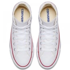 Converse Chuck Taylor All Star Leather High Top In Optic White -Chic Shoe Specialty Store c o converse chuck taylor all star leather high top black 132169c 4 1100x