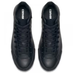 Converse Chuck Taylor All Star Mono Leather High Top In Black Monochrome 10 Converse Chuck Taylor All Star Mono Leather High Top In Black Monochrome -Chic Shoe Specialty Store c o converse chuck taylor all star monochrome leather high top black 135251 4 1100x