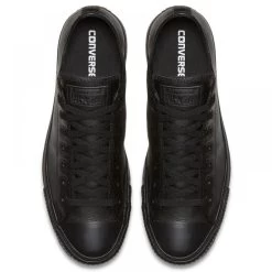 Converse Chuck Taylor All Star Mono Leather Low Top In Black Monochrome 9 Converse Chuck Taylor All Star Mono Leather Low Top In Black Monochrome -Chic Shoe Specialty Store c o converse chuck taylor all star monochrome leather low top black 135253 4 1100x