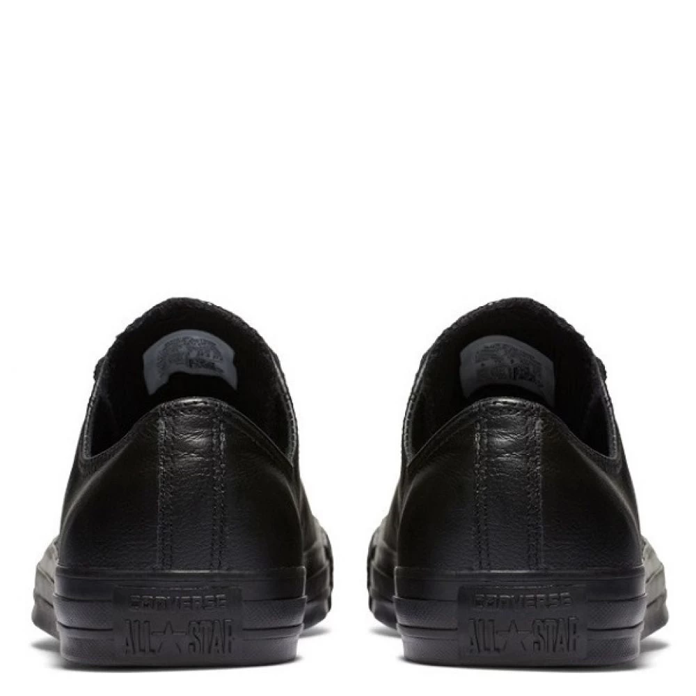 Converse Chuck Taylor All Star Mono Leather Low Top In Black Monochrome 6 Converse Chuck Taylor All Star Mono Leather Low Top In Black Monochrome - Image 5