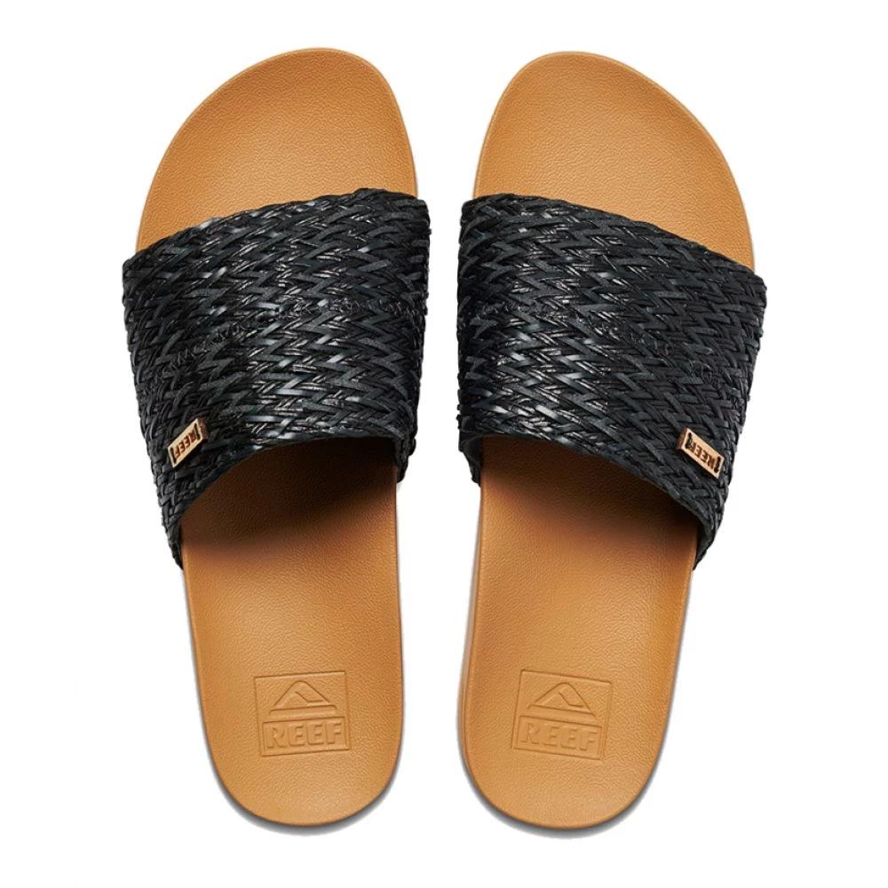 Reef Women's Cushion Scout Braid In Black/Tan 3 Reef Women's Cushion Scout Braid In Black/Tan