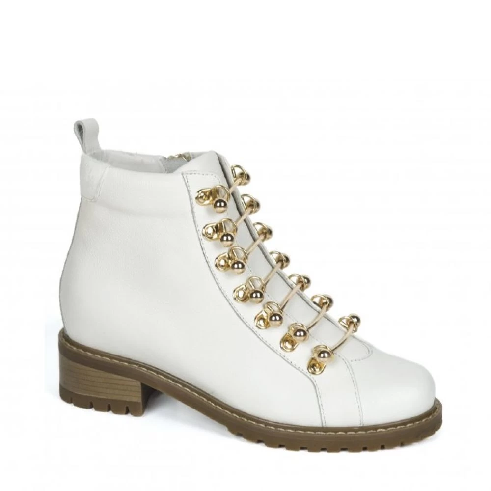 MI-MAI Women's Jane Ankle Boot In Off-White 4 MI-MAI Women's Jane Ankle Boot In Off-White - Image 2