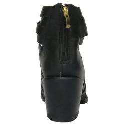 Getoutside Women's Lola Strappy Heel Boot In Black -Chic Shoe Specialty Store g o gos 6 blk 4 1100x