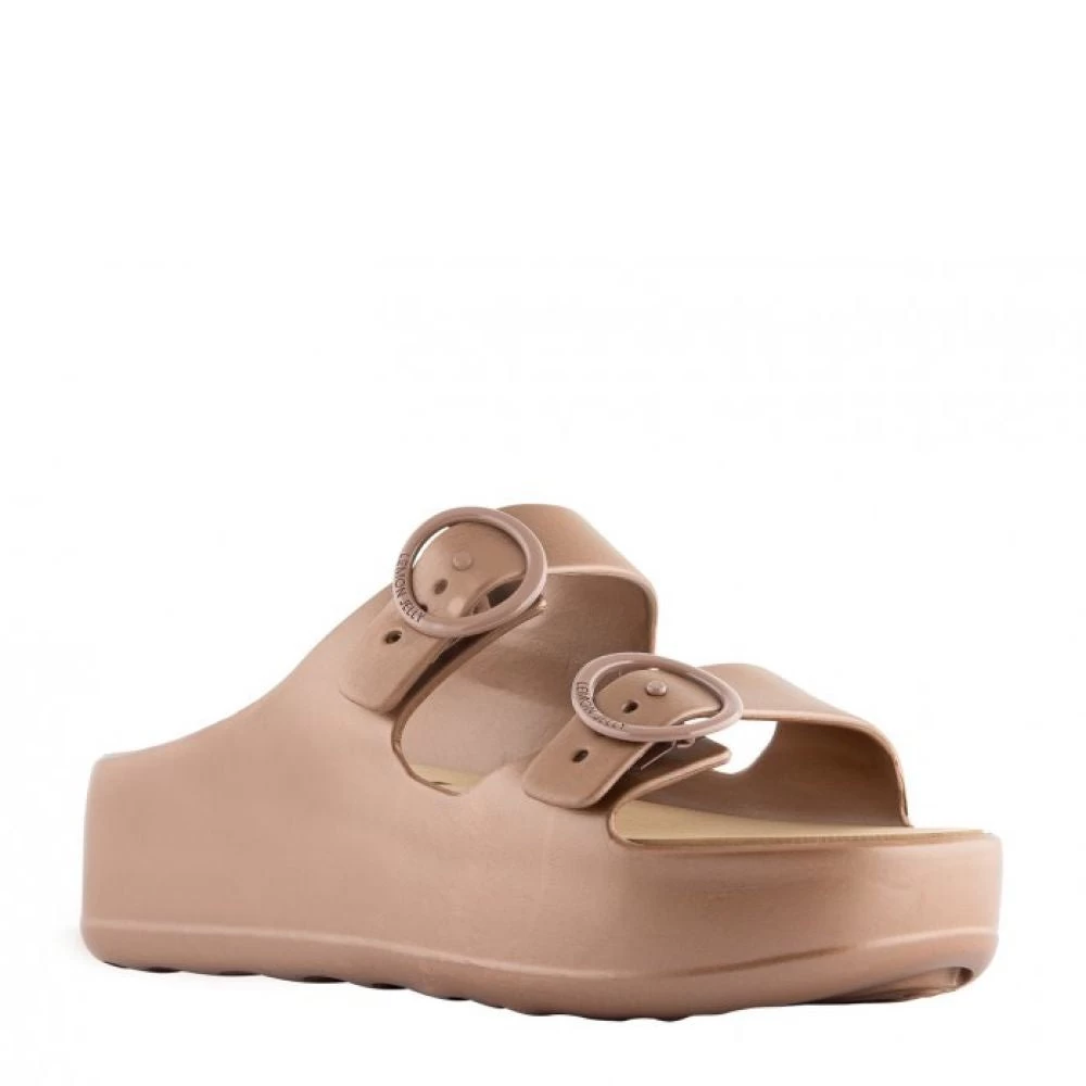 Lemon Jelly Women's Gaia Platform Slides In Brown 4 Lemon Jelly Women's Gaia Platform Slides In Brown - Image 2